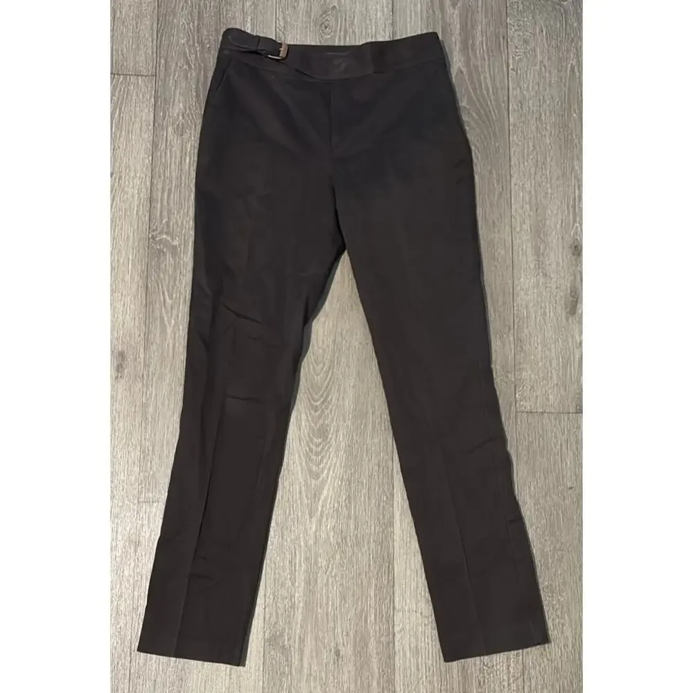 Lauren Ralph Lauren Dark Brown Stretch Pants Trousers Size 4